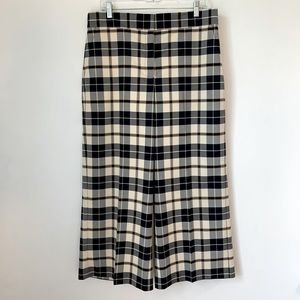 Ann Taylor The Wide Leg Plaid Ankle Pants